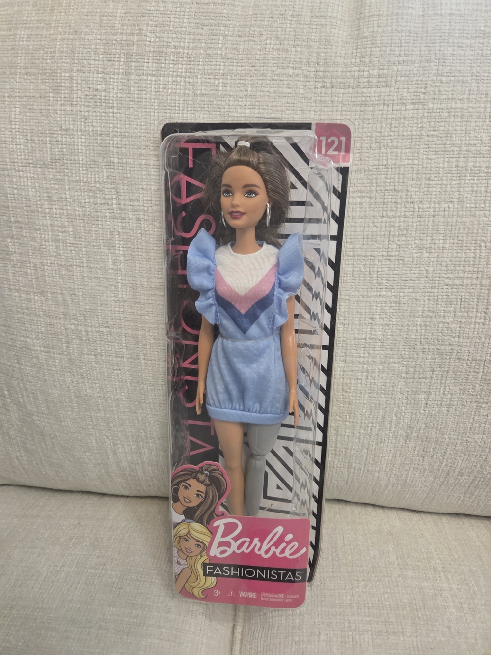 Barbie Fashionistas Doll in Blue and Pink Outfit